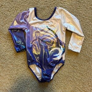 Shimmering Purple and White Kids One Piece